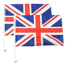 2 x Union Jack Car Flags