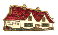 Vintage Old Dominion Dairy Chilvern Cottage Advertising Enamel Badge