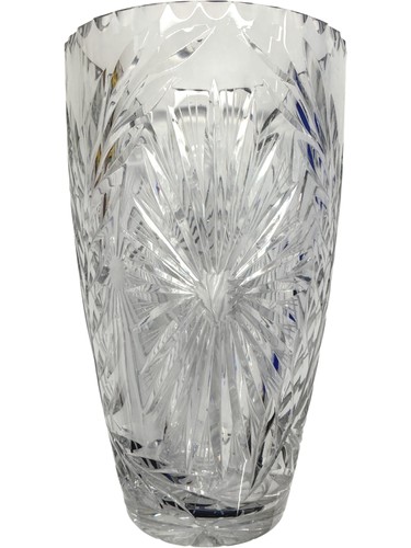 Elegant cut glass - glass, vase