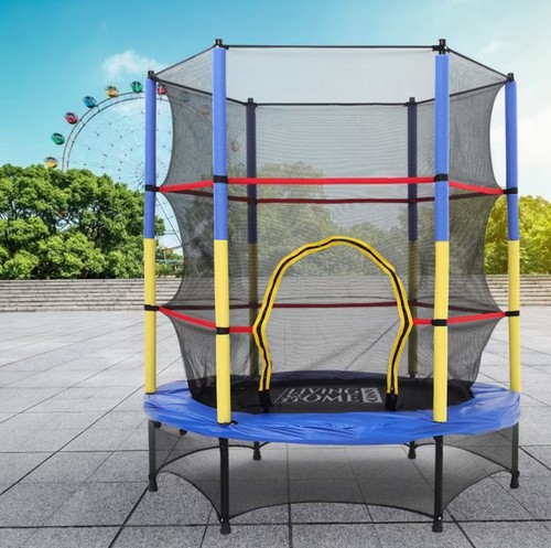 Trampoline with safety net - safety,