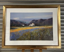 Large Framed Glazed John Horsewell Print – ‘Tuscan Landscape’ Countryside Scene