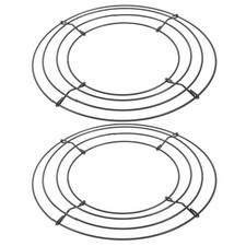 2Pcs Wreath Frame Round Wire