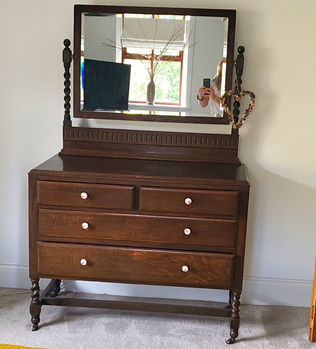 Beautiful vintage solid oak
