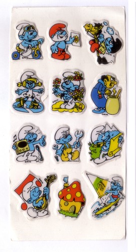 The smurfs stickers - smurfs,