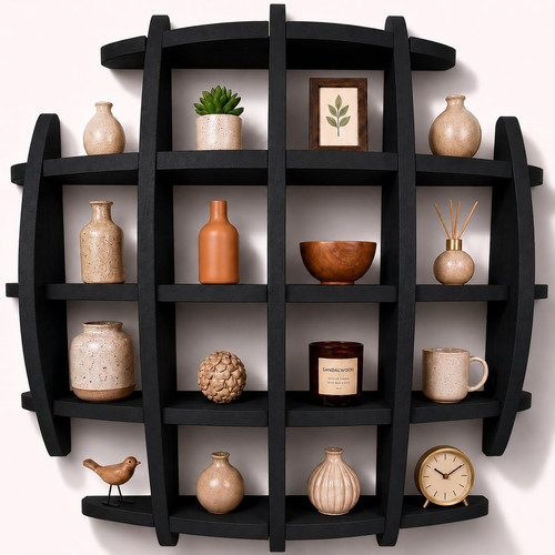 Circle wall shelf mounted - circle,