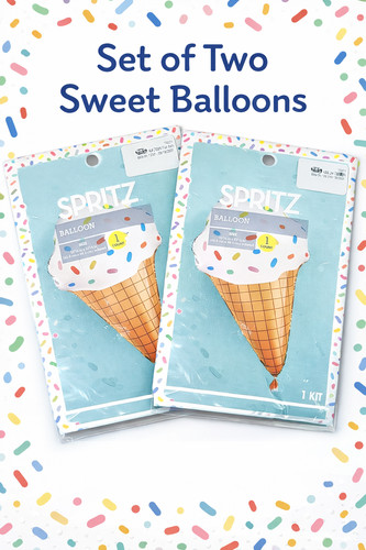 Set ice cream cone - of, foil