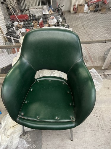 1960 chrome leg green - chrome,