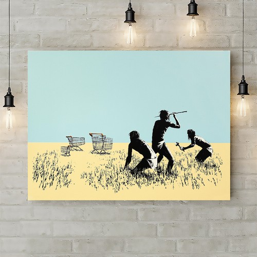 Banksy trolley hunters - -,