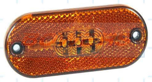 Amber oval led side marker - amber,