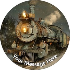Snow Train Personalised Cake