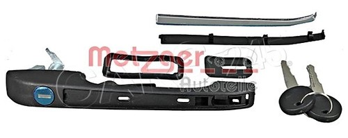 Black left front door handle - left,