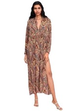 Zara Bohemian Print Ocher Maxi