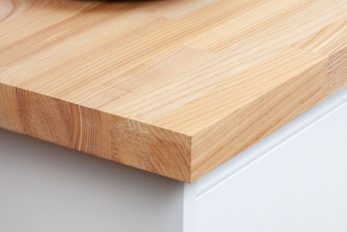 Solid ash wood worktop - solid, 3m
