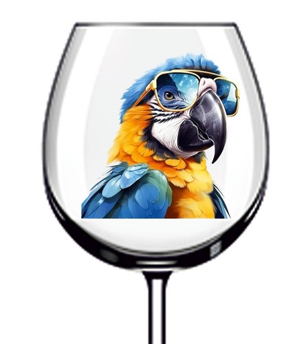 12x blue gold macaw parrot - blue,