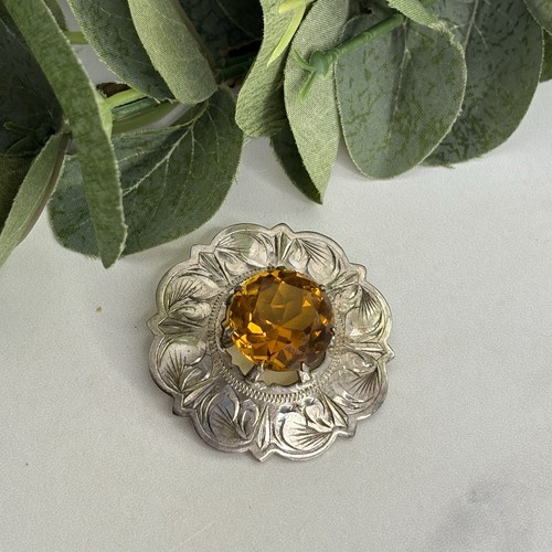 Vintage mizpah faux citrine - vintage,