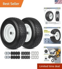 Flat Free Riding Lawn Mower