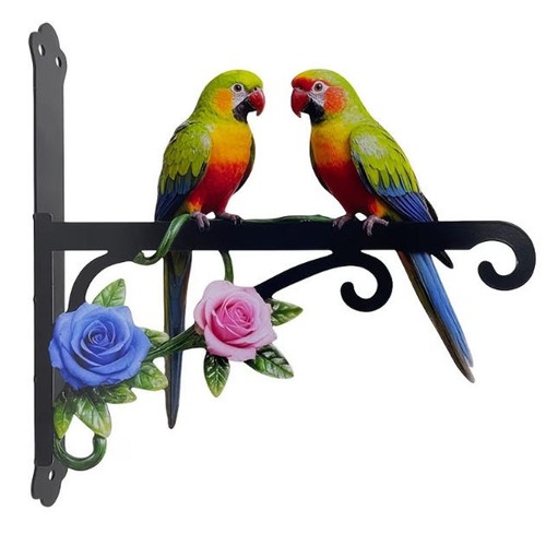 Metal colorful two parrot - metal,