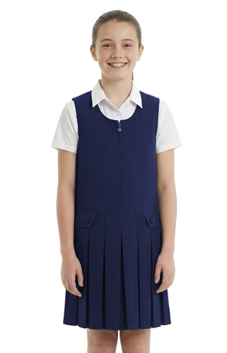 Girls school uniform pinafore - school,