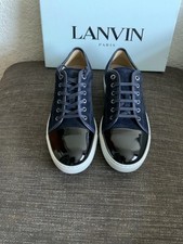 Lanvin DBB1 Suede/Patent Toe Trainers UK 12