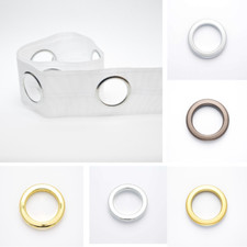 75mm Width Eyelet Curtain Tape With Various Colour 40mm Eyelet Rings