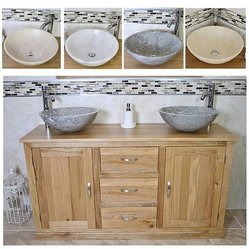 Solid oak bathroom vanity - solid,
