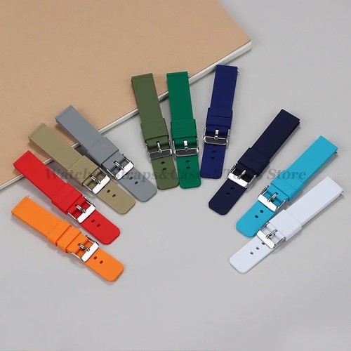 Silicone rubber watch strap - rubber,
