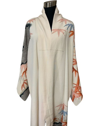Vintage houmongi silk kimono - vintage,