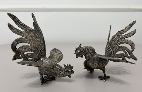 Vintage pair silver plated - vintage,
