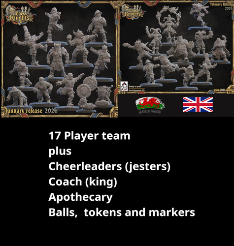 Chess knights full human team - chess,