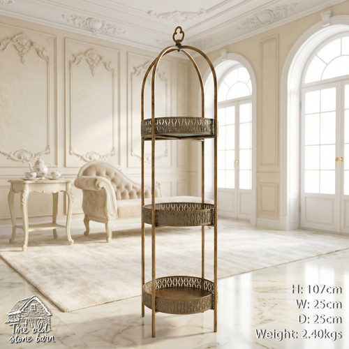 Moroccan tier round shelf - 3,