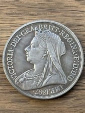 1897 QUEEN VICTORIA  CROWN REP COIN.
