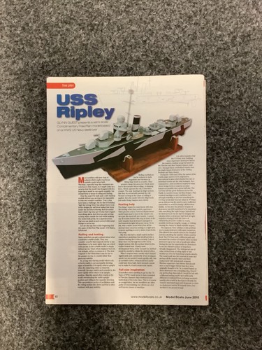 Original model boat plan uss - plan,
