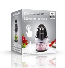 Daewoo 300w Mini Chopper with Glass bowl, Meat, Veg & Fruit FREE DELIVERY
