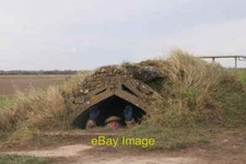 Photo 6x4 WW2 Pillbox and bomb