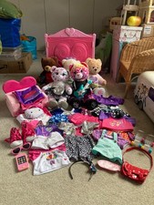 Build a Bear Bundle Wardrobe, Clothes, Shoes, Sofa Chair, Accessories,Bears