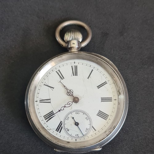 Antique solid silver gents - silver,
