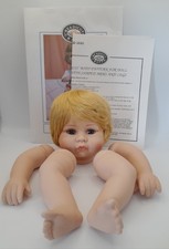 21" Doll Making Kit Includes Ceramic Head, Hands,  Legs and Patterns