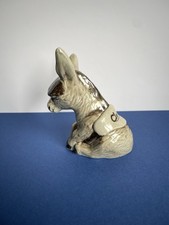 Grey Ceramic Donkey Figurine