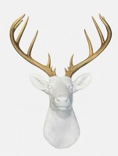 DWK 2020 Large White Faux Deer