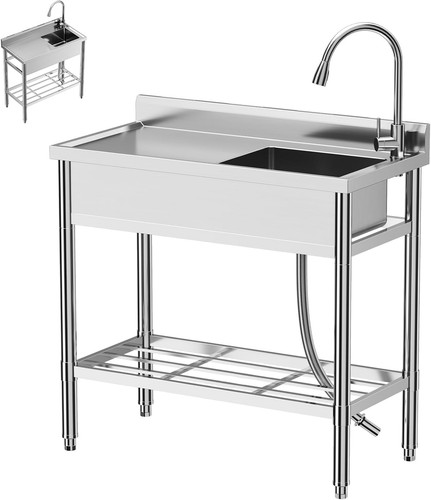 Stainless steel utility sink - steel,