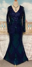 Evening Maxi Dress 14 Blue