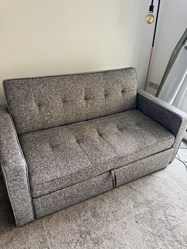 Ikea grey fabric seater - ikea,