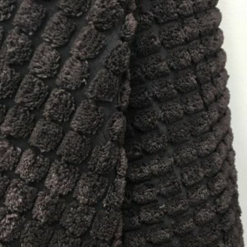 Dark brown waffle cord - waffle,