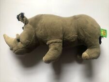 WILD REPUBLIC RHINO SOFT TOY APPROX 37CM LONG Plush