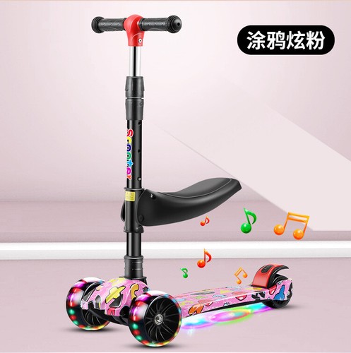 Kids wheel scooter with - kids, 3