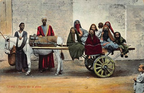 Postcard egypt women on - egypt:,