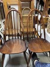 Pair Ercol Hoop Back Chairs