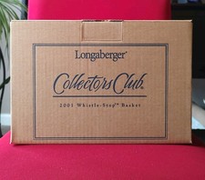 Longaberger 2001 Collectors Club Whistle Stop Combo With Lid NIB