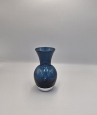 Dartington Blue Glass Vase 14.5cm