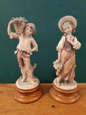 A Pair of Giuseppe Armani 1982 Florence Figures - Approx 11" High